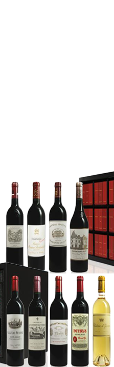 2016 Bordeaux Collection Duclot Haut-Brion,Lafite Rothschild, Ausone Margaux,Mouton Rothschild,Cheval Blanc, Mission Haut-Brion,Pétrus,Yquem 6750
