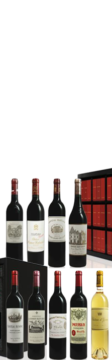 2016 Bordeaux Collection Duclot Haut-Brion,Lafite Rothschild, Ausone Margaux,Mouton Rothschild,Cheval Blanc, Mission Haut-Brion,Pétrus,Yquem 6750